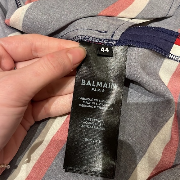 balmain paris striped tie mini skirt - Picture 12 of 15